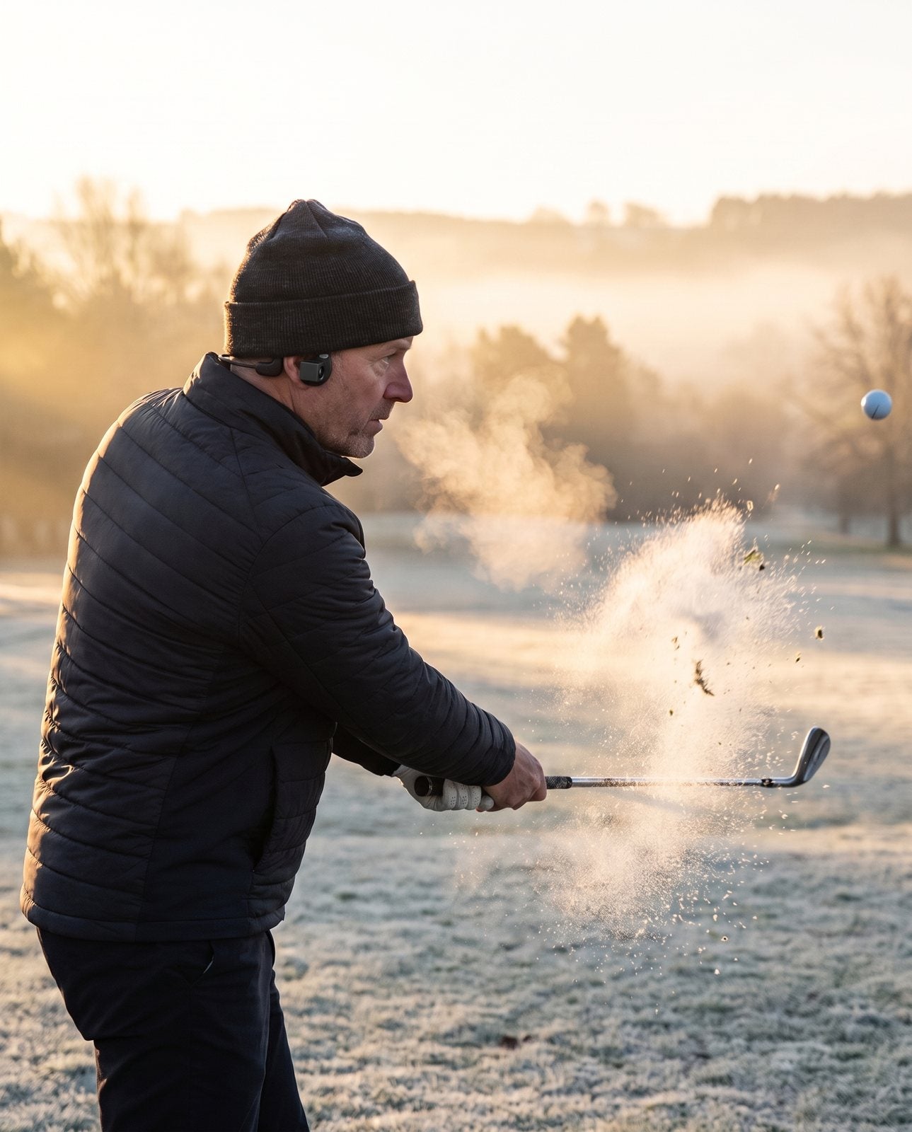Frosty dawn round