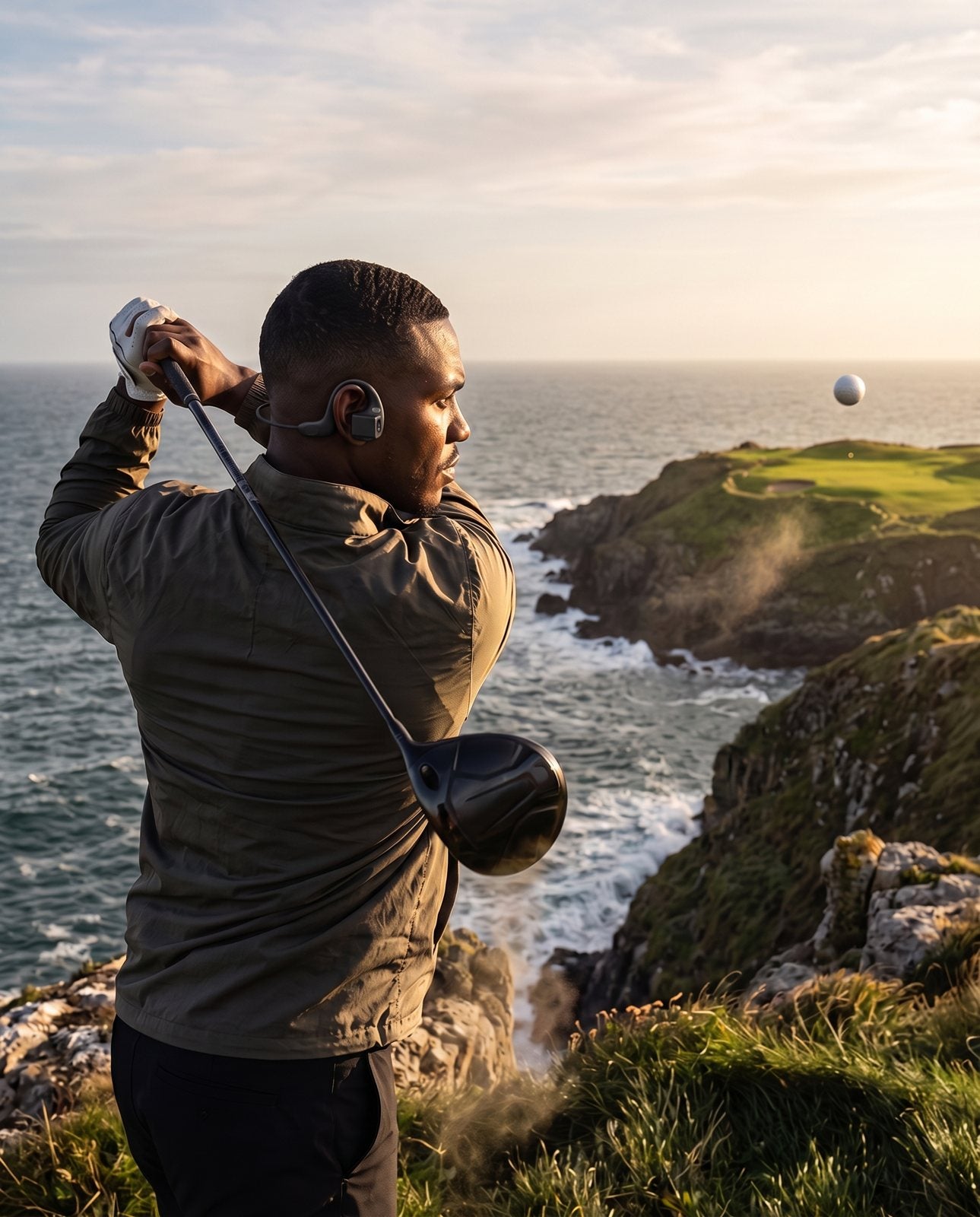 Drive off a cliff-top tee over the ocean